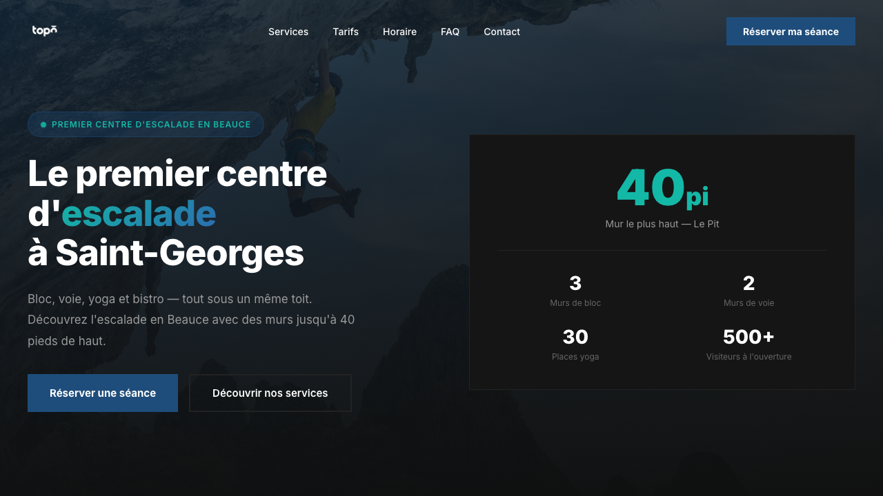 Projet Topo Escalade